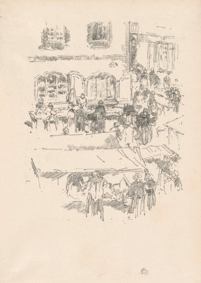 市场, Vitré 作者 詹姆斯·阿博特·麦克尼尔·惠斯勒