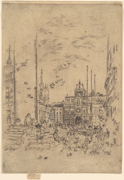 桥头堡（The Piazzetta 作者 詹姆斯·阿博特·麦克尼尔·惠斯勒