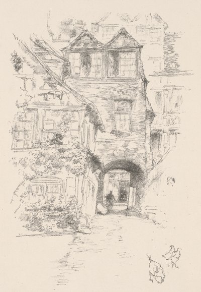 牧师之家，鲁昂 作者 詹姆斯·麦克尼尔·惠斯勒