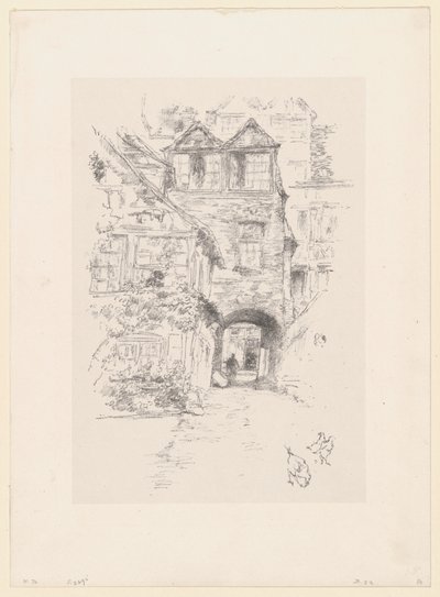 牧师之家，鲁昂 作者 詹姆斯·麦克尼尔·惠斯勒