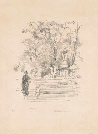 阶梯，卢森堡 作者 詹姆斯·阿博特·麦克尼尔·惠斯勒