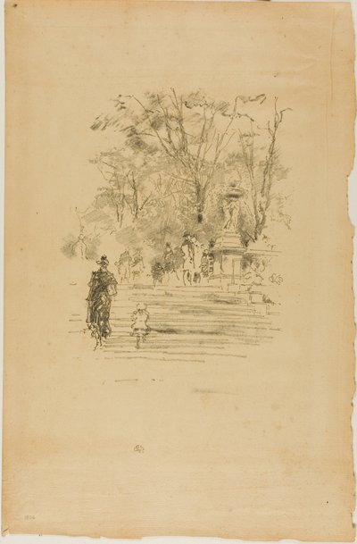 阶梯，卢森堡 作者 詹姆斯·阿博特·麦克尼尔·惠斯勒