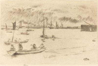 泰晤士河向艾利斯方向发展 作者 詹姆斯·阿博特·麦克尼尔·惠斯勒