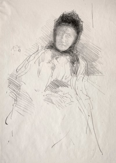 哈登夫人的未完成素描 作者 詹姆斯·麦克尼尔·惠斯勒