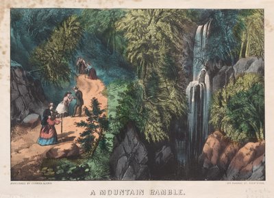 山地漫步c。 1872-74。 作者 詹姆斯·梅里特·艾夫斯