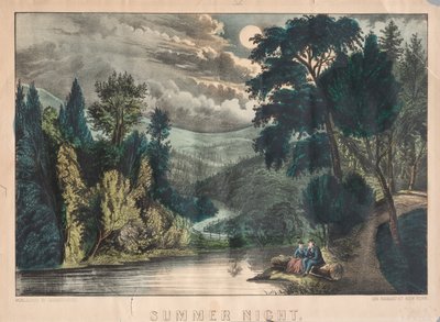 夏夜 作者 纳撒尼尔·卡里尔（Nathaniel Currier）