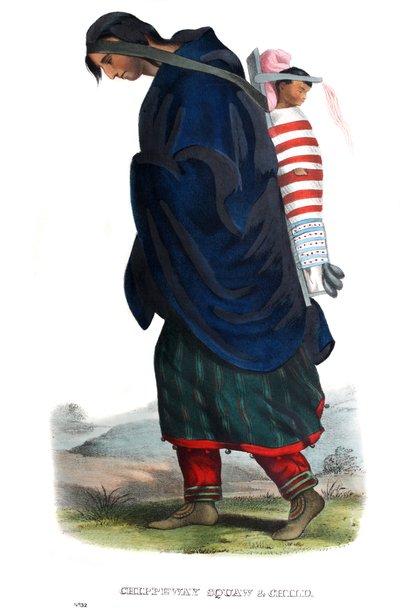 Chippeway（Ojibwe）妇女和儿童 作者 詹姆斯·奥托·刘易斯