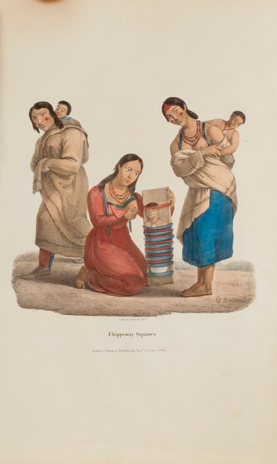 Chippeway 妇女》，选自《原住民作品集 作者 詹姆斯·奥托·刘易斯