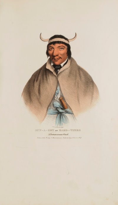 SUN-A-GET or Hard Times; A Pottawatomie Chief，摘自《原住民作品集 作者 詹姆斯·奥托·刘易斯