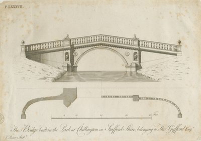 奇灵顿公园-桥梁：版画，nd [c 1789]（印刷） 作者 詹姆斯·潘恩