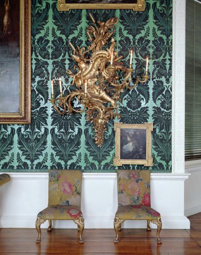 侧椅和 girandole，来自画廊套房，由 James Pascall 制作 作者 詹姆斯·帕斯考