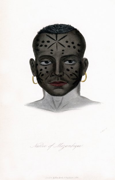 莫桑比克人（c1850）。 作者 詹姆斯·普里查德