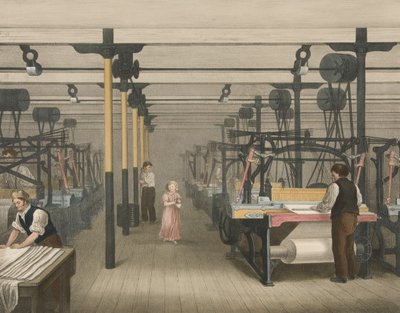 编织，棉花10号进展，酒吧。 1840 作者 詹姆斯·理查德·巴福特