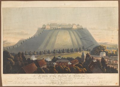 Bitche堡垒的视图。 1799年，对英国战俘的惩罚站 作者 詹姆斯·劳斯