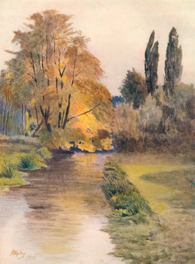 Wandle上的风景》，1912年，1914年 作者 詹姆斯·S·奥格威