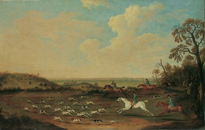 1770年，在汉普郡Quorley进行的一场全力以赴的狩猎 作者 詹姆斯·西摩