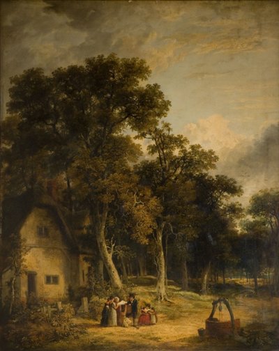 树林中的小屋，1859年。 作者 詹姆斯·斯塔克