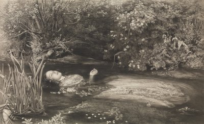 奥菲利亚 莎士比亚，《哈姆雷特》，第4幕，第7场，1866年3月1日。 作者 詹姆斯·斯蒂芬森