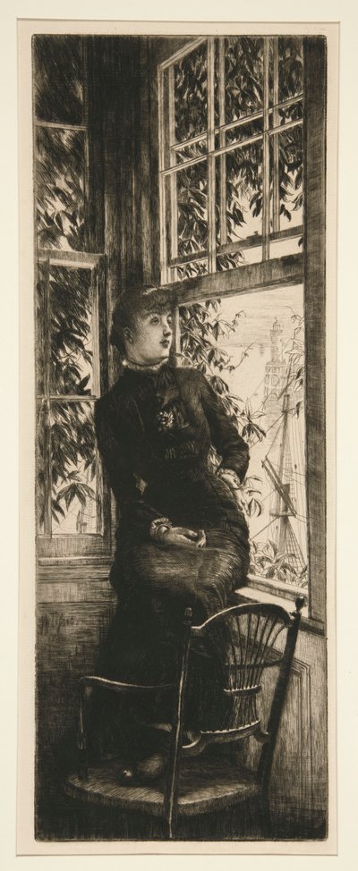 Au Bord de la Mer 作者 James Tissot