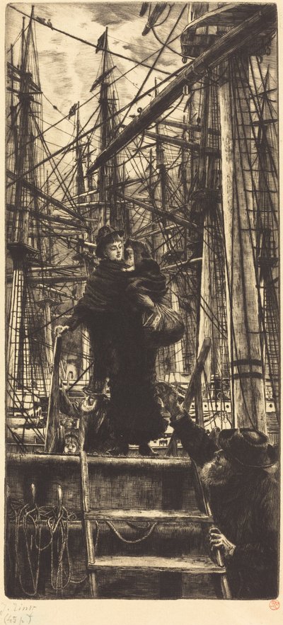 移民，1880年。 作者 詹姆斯天梭