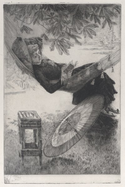 Hammock》，1880年。 作者 詹姆斯天梭