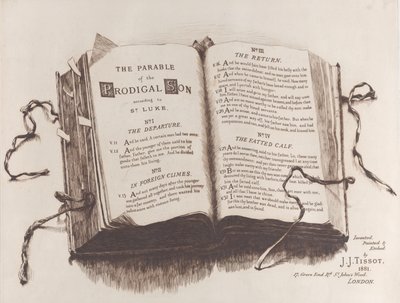 浪子的寓言》：正面插图，1882年。 作者 詹姆斯天梭