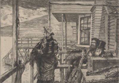 三只乌鸦旅馆，格雷夫森德，1877年。 作者 詹姆斯天梭