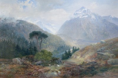 1870年，蒂罗尔州的Fenderthal景观 作者 詹姆斯·维维安·德·弗勒里