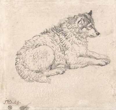 北极犬，面向右侧 作者 詹姆斯·沃德