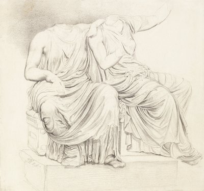 Study of Two Headless Classical Statues   1437119   zh       chinese Successfully Translated  Original: The interior of the nave taken from the gallery above the Queens Screen at the south end c.1859 (b/w photo) Translat: The interior of the nave taken fro 作者 詹姆斯·沃德