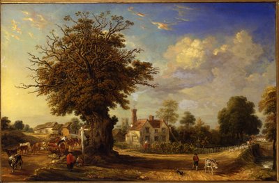 1833年，埃塞克斯郡大耶德姆（Yeldham）的耶德汉姆橡木 作者 James Ward