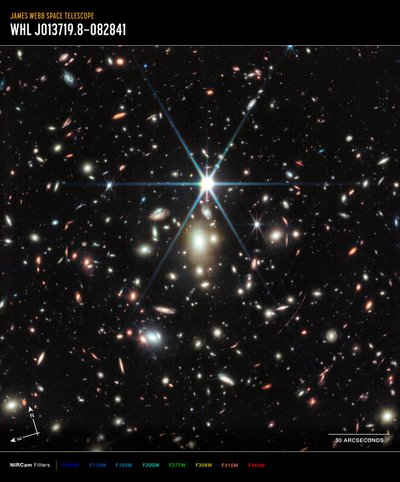日出弧（NIRCam 图像） 作者 詹姆斯韦伯太空望远镜 (NASA)