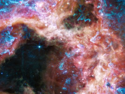 蜘蛛星云（MIRI 图像） 作者 詹姆斯韦伯太空望远镜 (NASA)