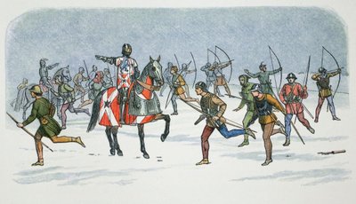 福康贝格勋爵在约克郡汤顿战役中的策略，1461年1864年。   作者 詹姆斯·威廉·埃德蒙·道尔