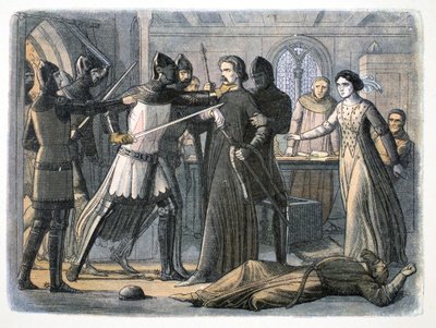 罗杰-莫蒂默爵士的被捕，诺丁汉城堡，1330年 1864年 作者 詹姆斯·威廉·埃德蒙·道尔