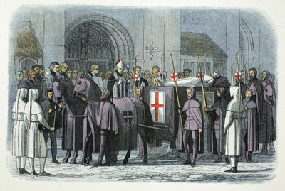 理查德二世的尸体被运到伦敦圣保罗大教堂，1400年，1864年 作者 詹姆斯·威廉·埃德蒙·道尔