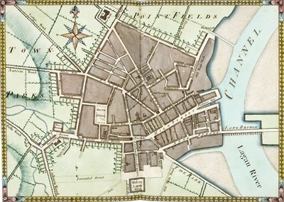 贝尔法斯特双层水彩计划，约1795年 作者 詹姆斯·威廉姆森