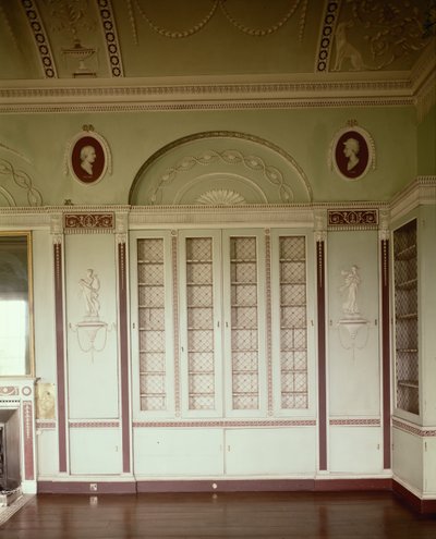 萨福克郡的Heveningham Hall：图书馆，1778-80 作者 James Wyatt