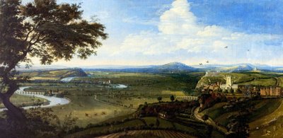 诺丁汉东景，约 1695 年（布面油画） 作者 Jan (attr.to) Siberechts