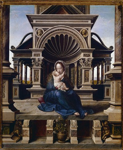 卢湾圣母》（油画，约1520年）。 作者 一月（c.1472-c.1533）戈萨尔特