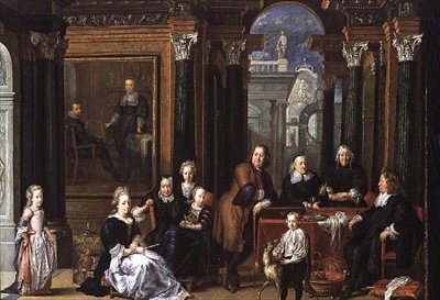 Fay dHerbe全家福，1693年 作者 扬·安西妮·考克斯（Jan Anthonie Coxie）