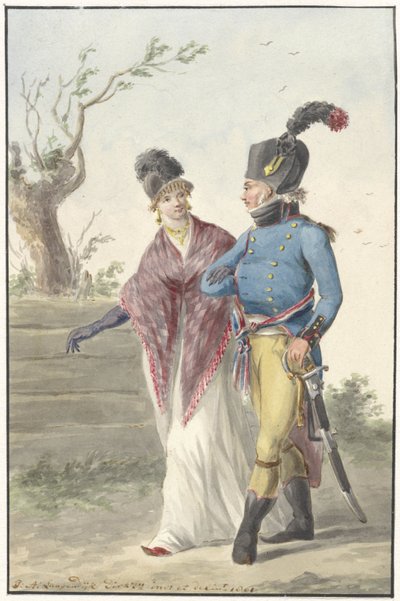 Officier der Genie , 1801 作者 扬·安东尼·朗根代克 Dzn