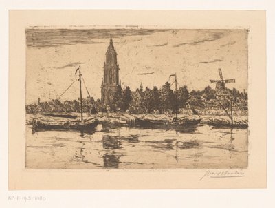 雷嫩景观 作者 Jan Antonius van Schooten（艺术家签名）