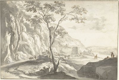 山地风景与人物 作者 Jan 两者（可能）