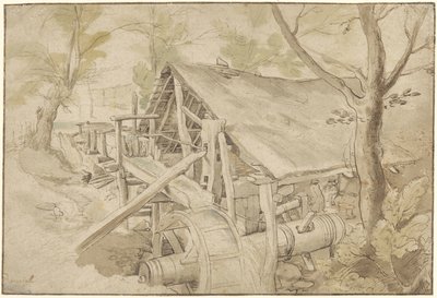 森林中的锻造 作者 Jan Brueghel (I) (圈子)