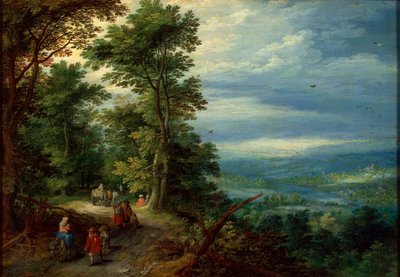 森林的边缘 逃往埃及》，1610年。   作者 简·布鲁格（Jan Brueghel）
