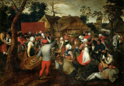 婚礼舞蹈，约1600年。 作者 简·布鲁格（Jan Brueghel）