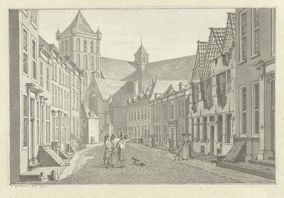 卢卡斯-范-斯蒂文宁克在米德尔堡的住宅遗址，1787 年 作者 Jan Bulthuis（艺术家签名）