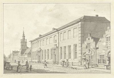鹿特丹的 Dolhuis、Gasthuis 和 Oudevrouwenhuis 酒馆 作者 扬·布特胡斯（Jan Bulthuis）