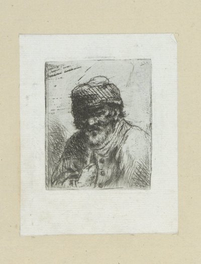 Bebaarde oude man met muts
约翰-夏隆的蚀刻版画全集》/ Oeuvre Complette des Eaux Fortes par Jean Chalon（丛书名） 作者 克里斯蒂安·乔西